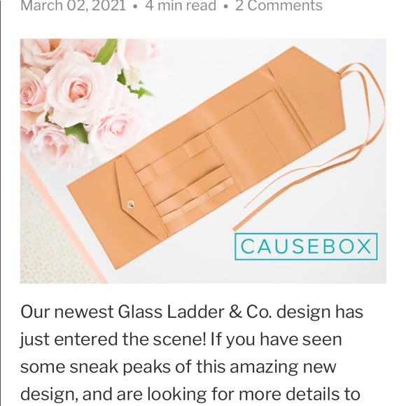 Glass Ladder And Co Katherine Vegan Leather Tech Organizer Roll - Picture 4 of 13